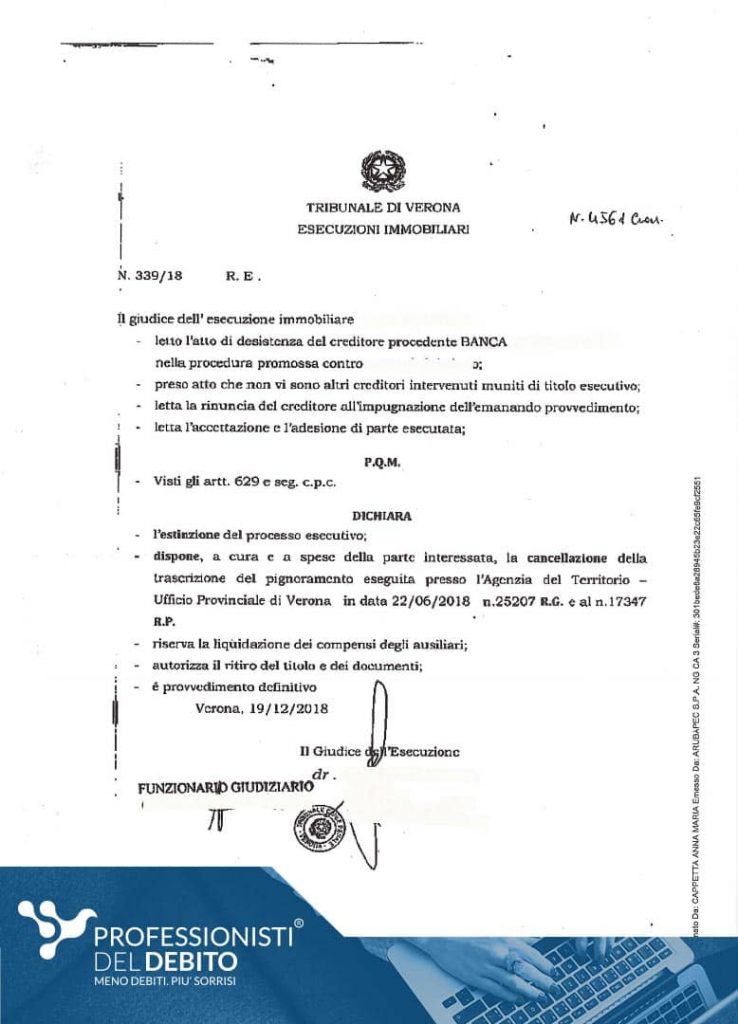 Non perdere la casa all’asta e recuperare 85.000 euro - atto
